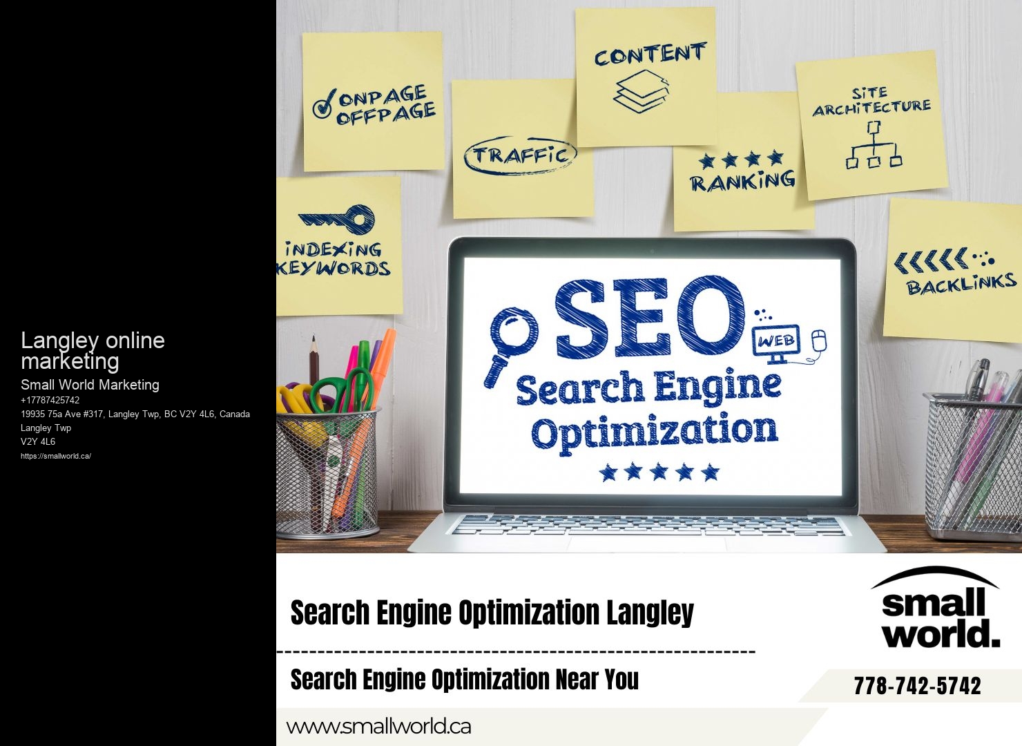 Langley online marketing SEO performance metrics